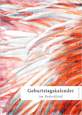 A4 Geburtstagskalender im Federkleid